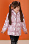 Baby Girl Cute Rabbit Patterned Hooded Inflatable Coat 1-5 Years 19493 - 2