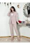 Single Button Classic Set Beige - 4