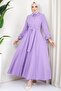 Belted Mevlana Dress Lilac