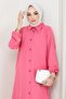 Summer Long Cotton Tunic Fuchsia - 3
