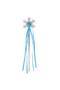 Snowflake Blue Heart Stoned Satin Ribbon Frozen Elsa Scepter Stick 34 cm - 2