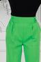 Tight Leg Trousers with Belt Detail-Green - 4
