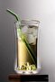 Double Glass Cocktail Soft Drink Glass 300ml Set of 2 Glass Straws