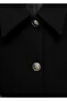 Buttoned Cropped Jacket - 8