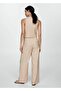 Striped Fabric Vest - 4