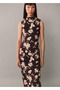 Patterned midi dress