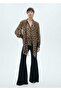 Leopard Print Blouse with Ties - 2