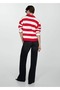 Striped polo collar sweater - 4