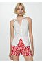 Floral Patterned Straight Cut Shorts