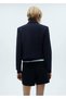 Düğmeli crop blazer ceket - 4