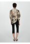 Semi Sheer Leopard Print Shirt - 4