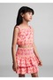Desenli cropped bluz