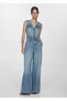 Long Denim Overalls - 2