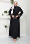 Black evening dress with stone detail hm22464 - 2
