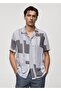 Regular Cut Fluid Patterned Shirt