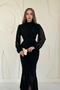 Gathered Front Chiffon Dress - 3