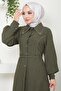 Beaded Sofia Dress Khaki Hm2476 - 4