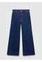 Catherin High Waisted Culotte Jean Pants - 3