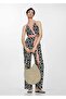 Belted, Patterned Jumpsuit - 2
