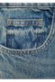 Straight Cut Jeans with Curved Legs - 5