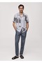 Regular Cut Fluid Patterned Shirt - 2