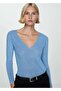 Lureks Fabric V-Neck Sweater