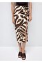 Animal Patterned Stylish Drape Skirt