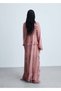 Semi Transparent Flounce Chiffon Dress - 4