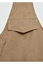 Halter Collar Blouse with Pockets - 7