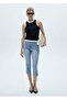 Capri Jeans with Side Slits - 2