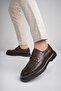 Norman Guaranteed Daily Classic Genuine Leather Casual Comfortable Orthopedic Thick Sole Men's Shoes - 2