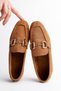 Mona Guaranteed Metal Buckle Leather Women's Loafer Casual Shoes - 3