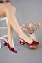 Lois Guaranteed Open Back Square Toe Women's Short Heeled Shoes - 5