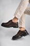 Norman Guaranteed Daily Classic Genuine Leather Casual Comfortable Orthopedic Thick Sole Men's Shoes - 4