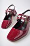 JANE Guaranteed Open Back Square Toe Women's Casual Short Heeled Shoes - 6
