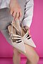 Ki̇dman Guaranteed Open Back Belt Detailed Three-Stripe Patent Leather Women's Heeled Shoes - 7