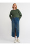 80558 Asymmetrical Tint Wash Skirt-Tint