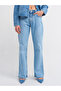 71463 Low Waist Flare Denim Trousers-Blue - 3