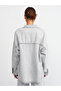 5307 Frayed Oversize Shirt-Grey - 2