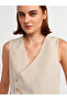 60557 Asymmetrical Double-Breasted Vest-Stone - 4
