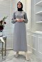 Ecem Gray Knitwear Dress - 3