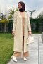 Dama Patterned Stone Knitwear Cardigan - 3