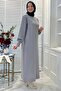 Ecem Gray Knitwear Dress - 4