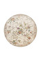 Cream Border Floral Themed Patterned Woven Base Carpet and Washable Carpet Miravip10237 - 4