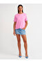 31142 Crew Neck Cotton T-Shirt-Pink - 3