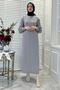 Ecem Gray Knitwear Dress