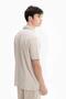 Ar-Ma Men's Polo Collar T-Shirt Unprinted Basic Regular Fit Double Collar Combed Cotton Pique Y27374352601 Beige-B1 - 3