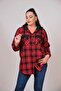 Plus Size Hooded Women's Shirt