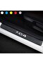 Custom New Compatible Accessory Auto Door Sill for Citroen C4 Custom New Sticker Carbon 4Pcs
