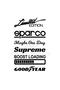 Auto Rear Window Special New Sticker Model 6 Black 20*37 cm